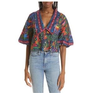 Farm Rio Multicolor Printed Women's Top